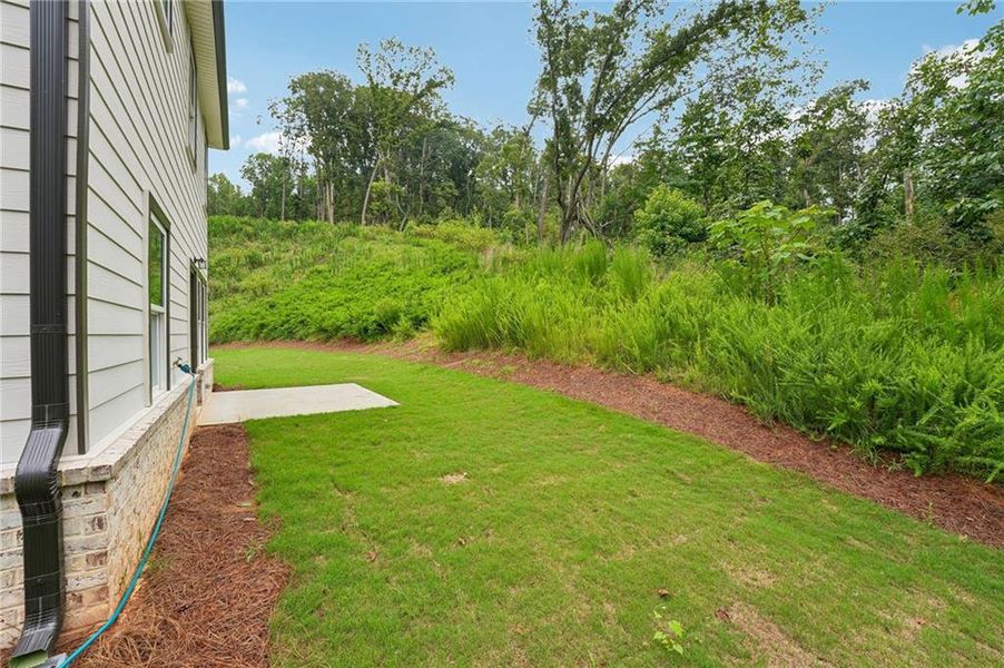 Exterior details and patio area of a home in Hemingway - Reserve Series, Cumming (Image 31). Exterior details and patio area of a home in Hemingway - Reserve Series, Cumming (Image 31).