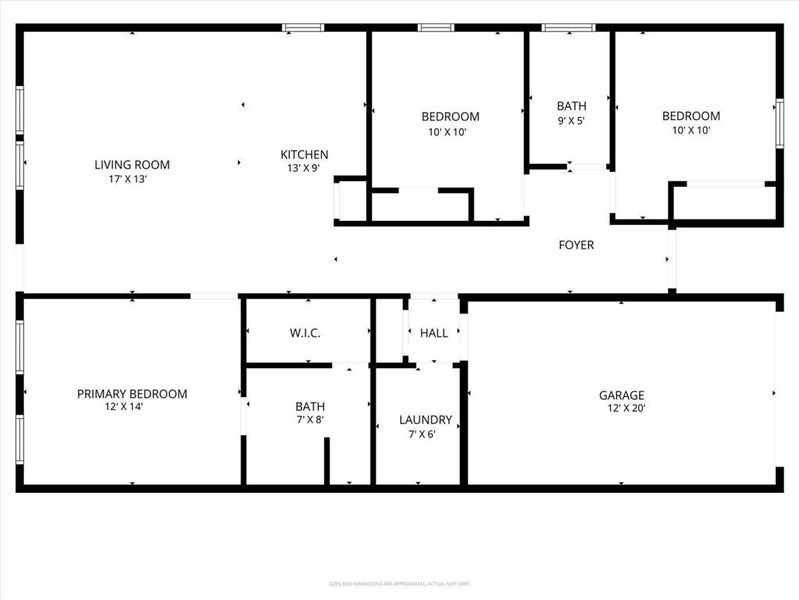 2D floor plan layout of this home in , Mineral Wells, TX (Image 4).