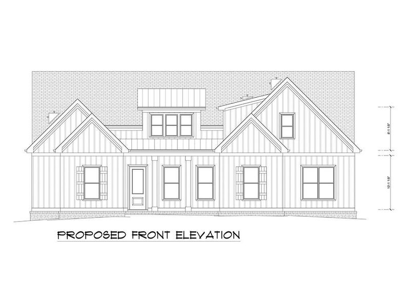 Exterior rendering of this home design in , Canton, GA (Image 4).