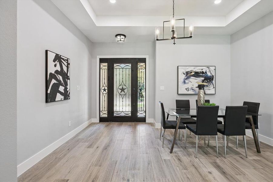 Furnished interior view inside a new home in , Arlington (Image 28).