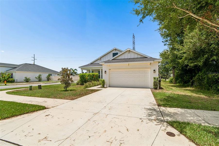 Front exterior of a new home in , Tarpon Springs, FL, highlighting curb appeal (Image 2). Front exterior of a new home in , Tarpon Springs, FL, highlighting curb appeal (Image 2).