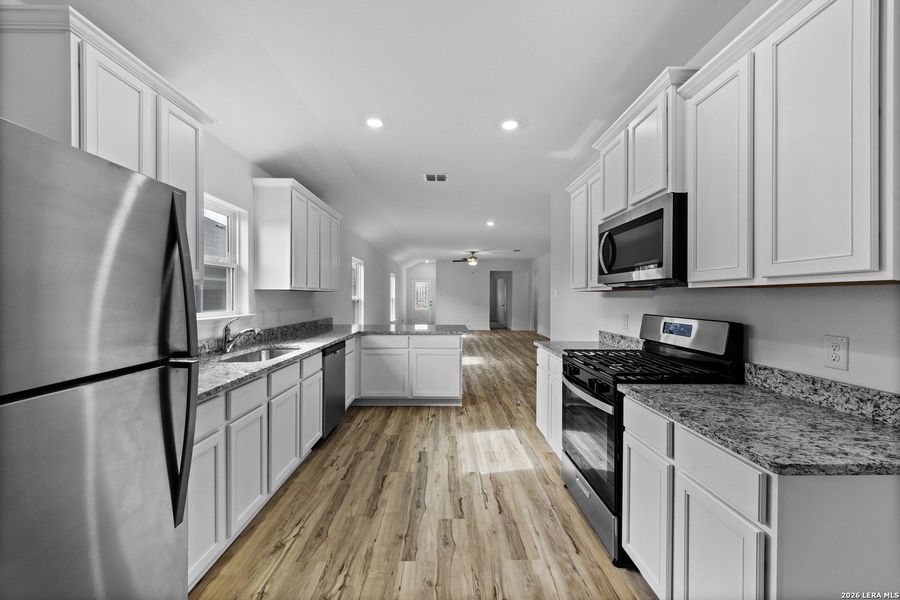 Furnished interior view inside a new home in Preserve at Medina, Von Ormy (Image 9).
