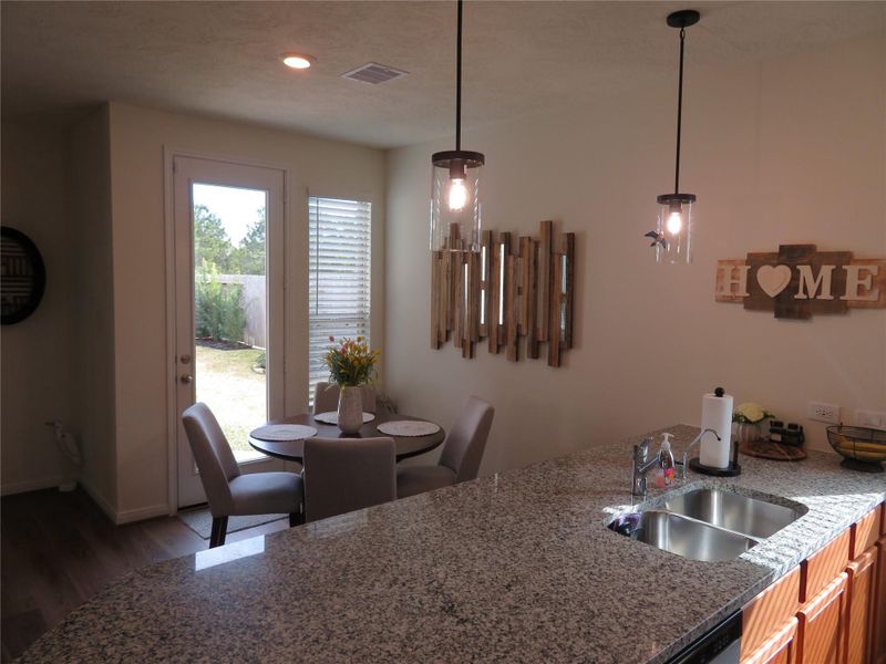 Furnished interior view inside a new home in Sagecrest Trails, Conroe (Image 5). Furnished interior view inside a new home in Sagecrest Trails, Conroe (Image 5).