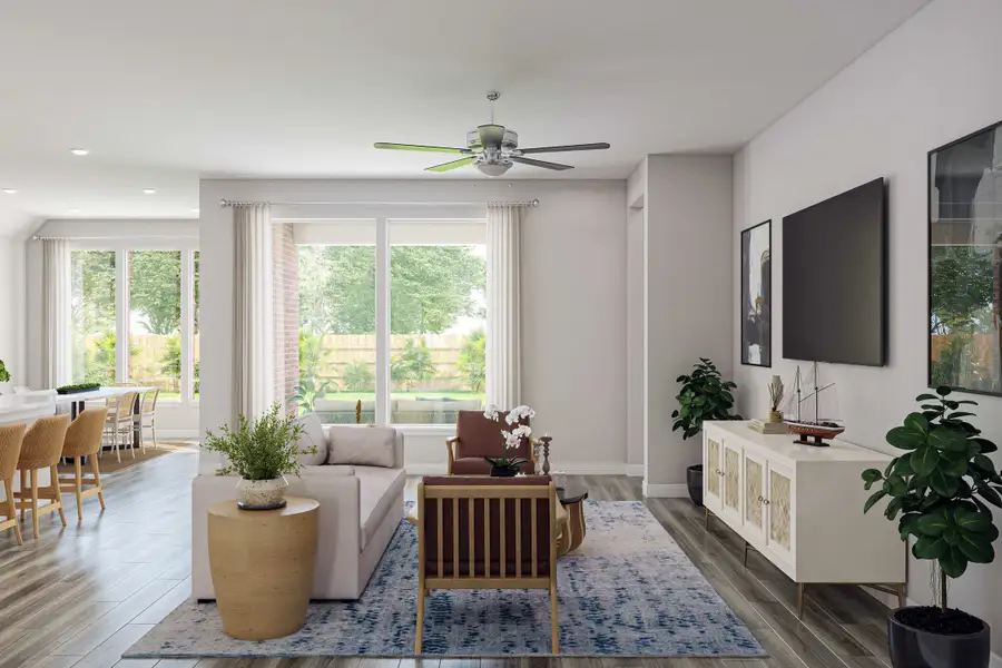 Representative furnished interior of a home built from the Starling by Tri Pointe Homes in Oakhill Reserve, Tomball (Image 7).