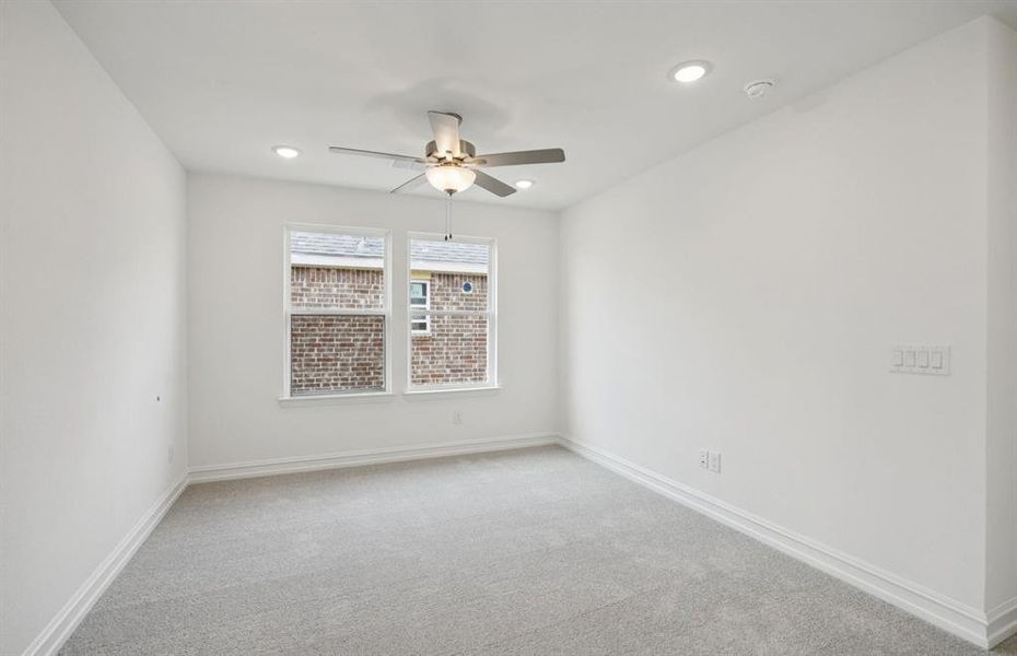 Comfortable secondary bedroom with generous closet space *Real home pictured Comfortable secondary bedroom with generous closet space *Real home pictured