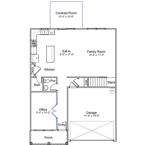 2D floor plan layout of this home in Hainer Place, Conway, SC (Image 2).