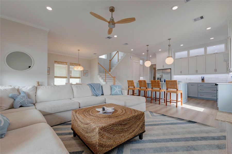 Furnished interior view inside a new home in , Galveston (Image 5).