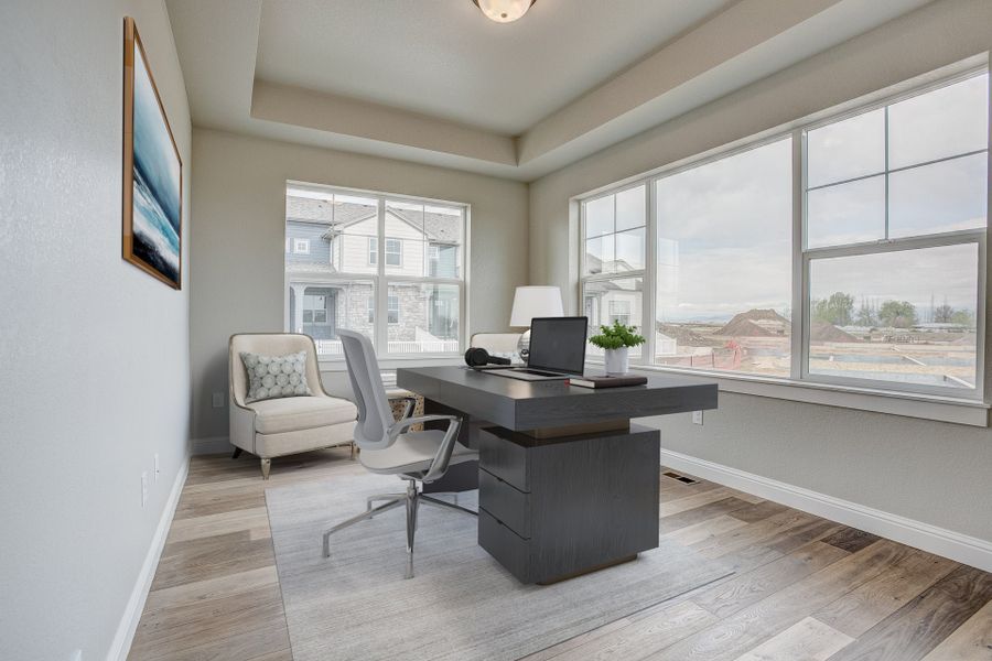 Representative furnished interior of a home built from the The Columbine by Landmark Homes in Country Farms Village - The Cottages, Windsor (Image 5).