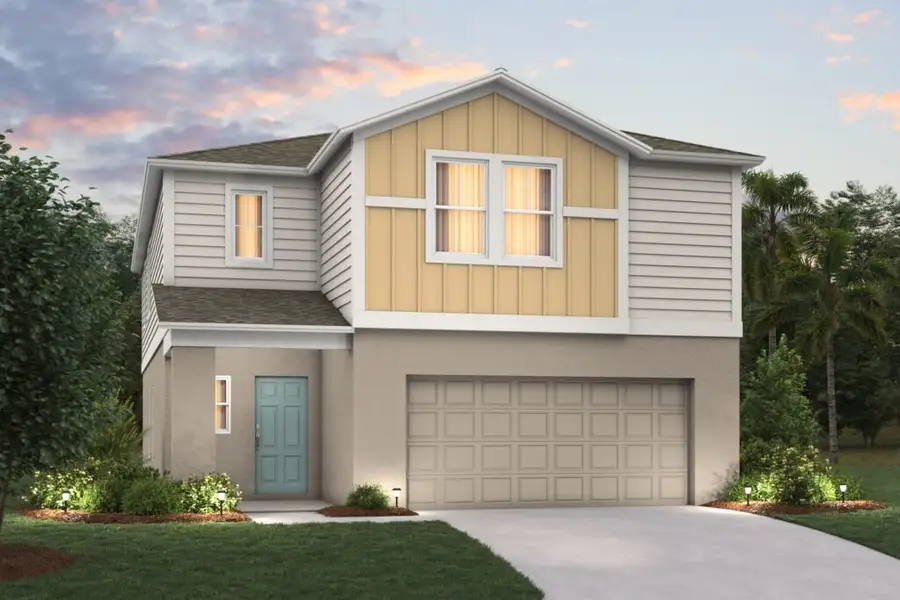 Representative exterior photo of a completed home built from the Indigo by Casa Fresca Homes in Scenic Terrace, Lake Hamilton, FL (Image 25). Representative exterior photo of a completed home built from the Indigo by Casa Fresca Homes in Scenic Terrace, Lake Hamilton, FL (Image 25).