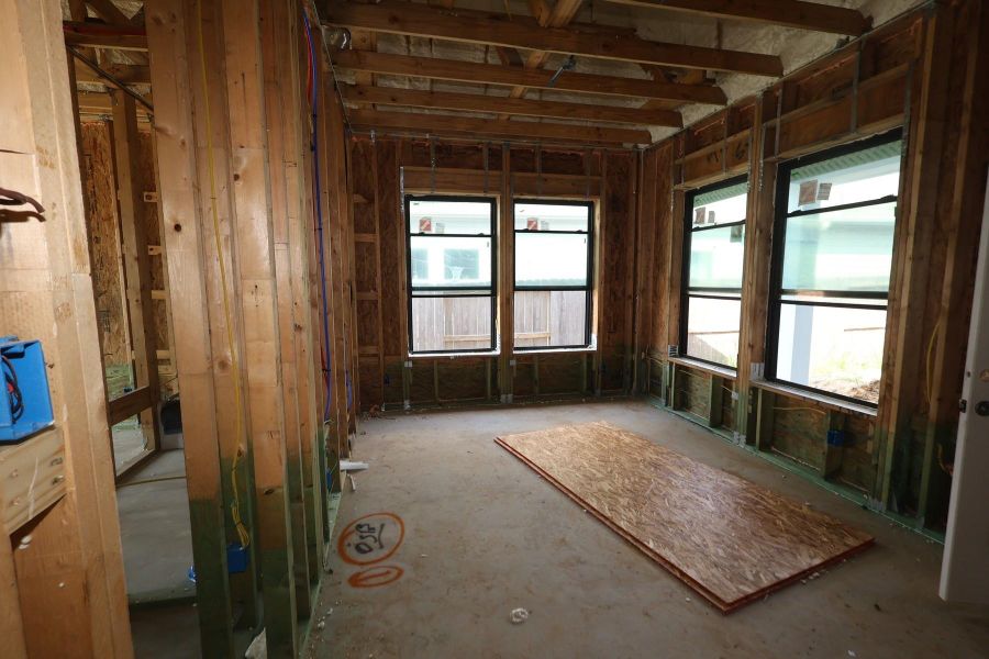 In-progress construction of a new home in Riceland - Enclave Row Collection, Mont Belvieu, TX (Image 6).