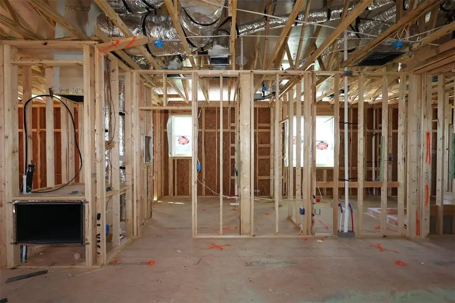 In-progress construction of a new home in Center Lake on the Park, St. Cloud, FL (Image 14).