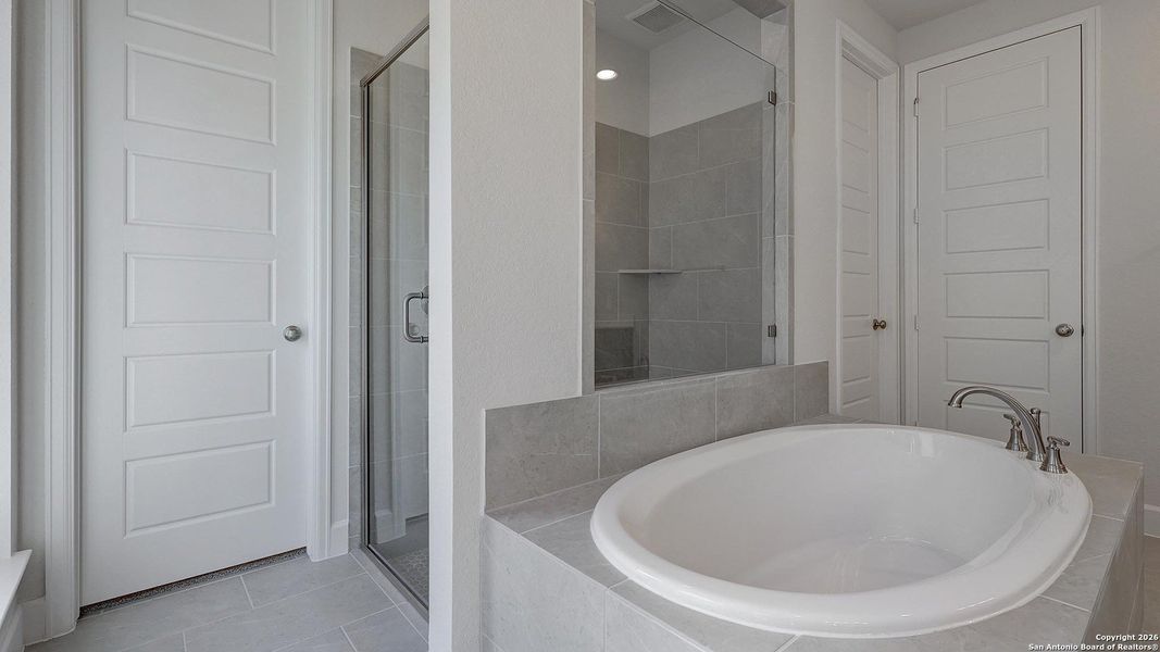 Furnished interior view inside a new home in Ladera, San Antonio (Image 9).
