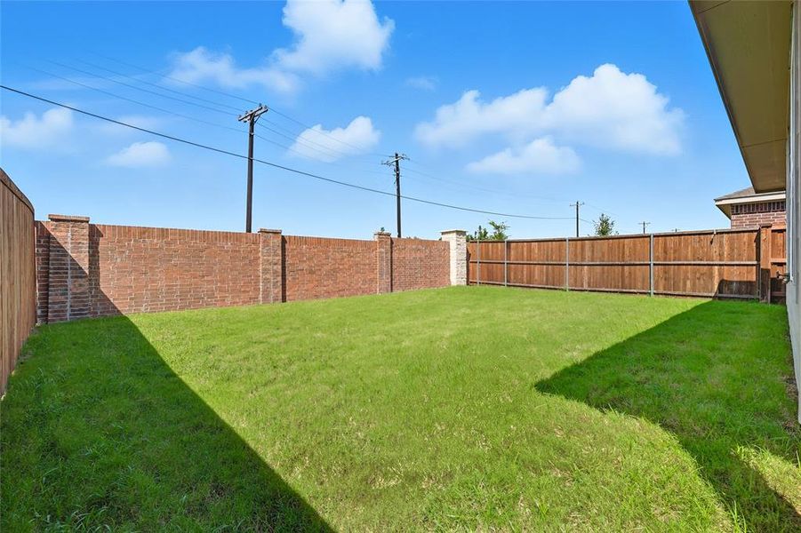 View of fenced backyard View of fenced backyard