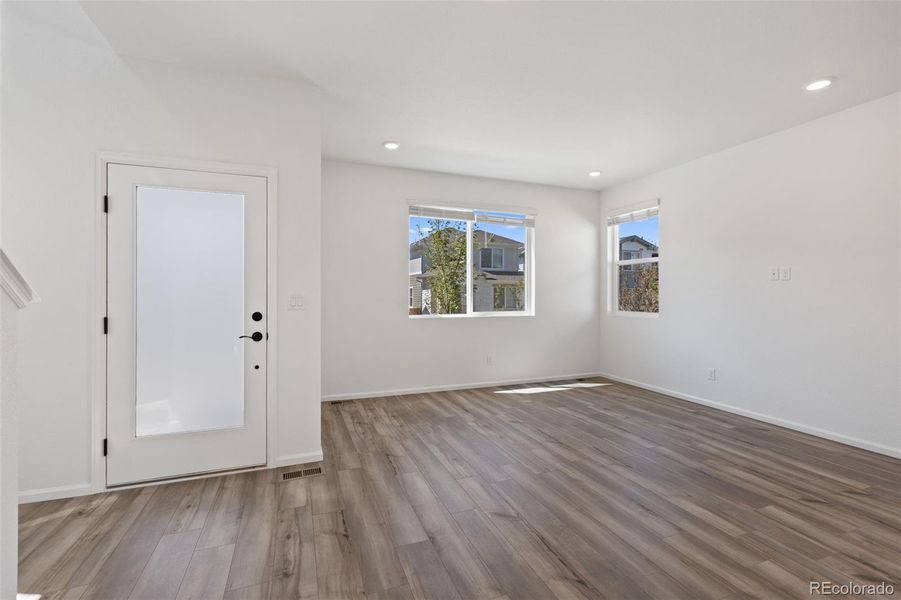 Spacious, unfurnished interior of a new home in Woodrose at Painted Prairie, Aurora (Image 24).