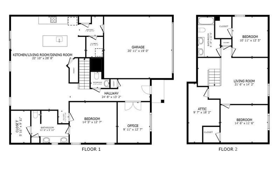 2D floor plan layout of this home in , Monroe, NC (Image 4).