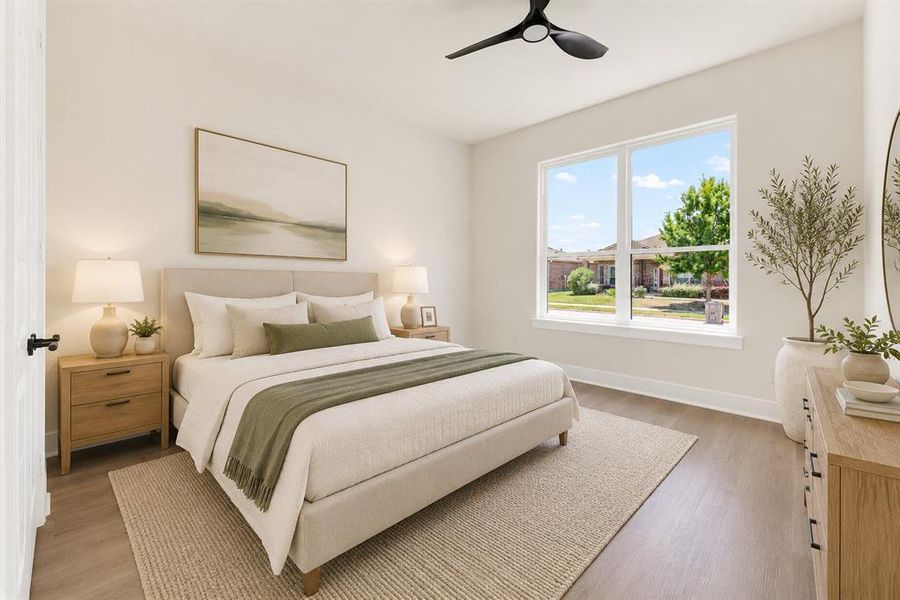 Bedroom - virtually staged