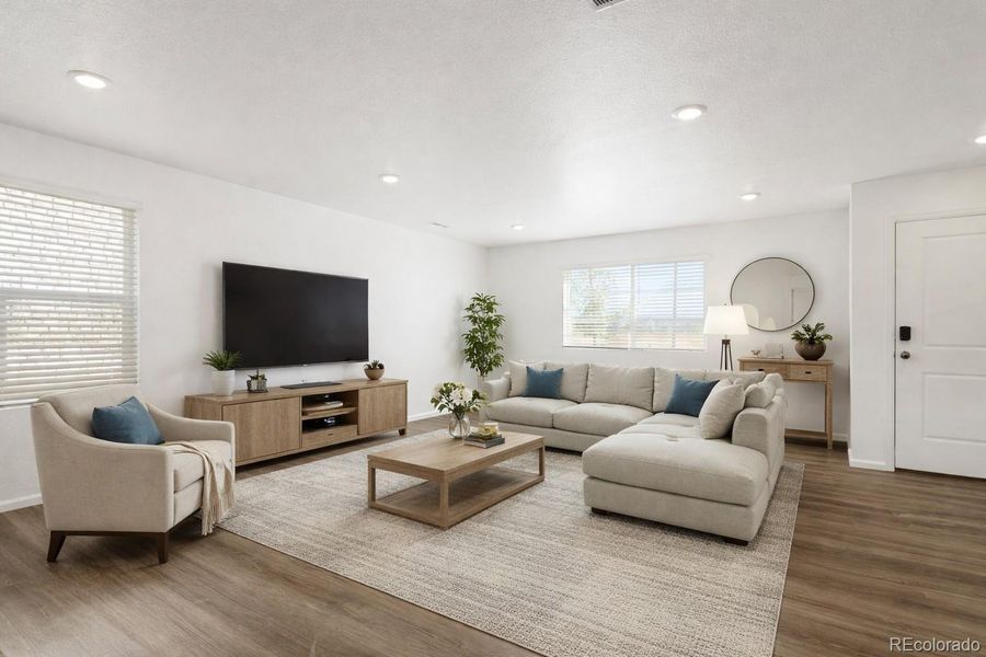 Main Level Living Room. Virtually Staged.