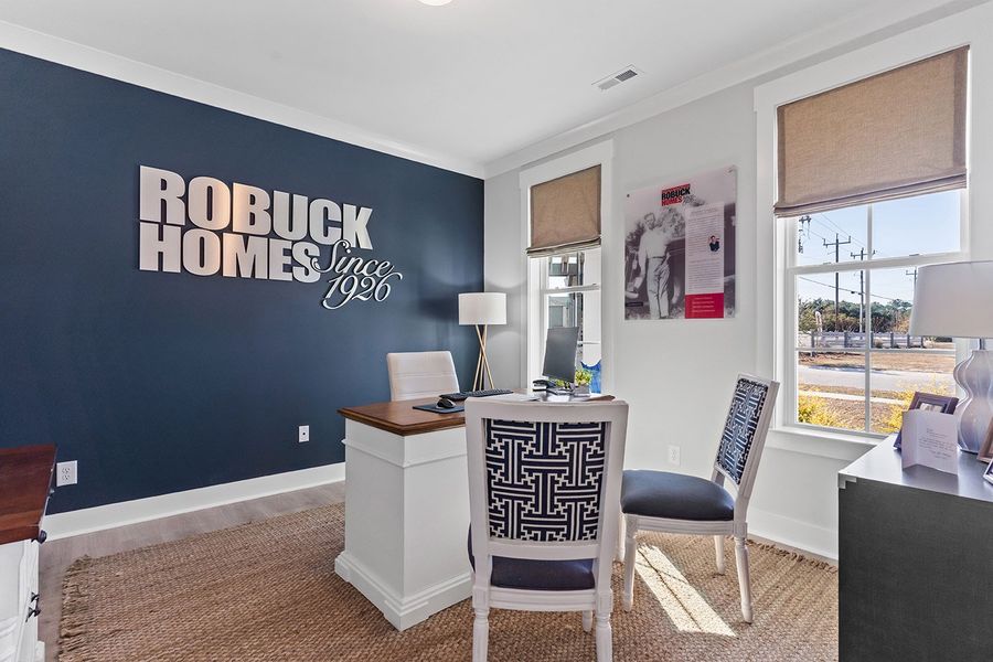 Representative furnished interior of a home built from the The Hampton by RobuckHomes in Windwater, Hampstead (Image 10).