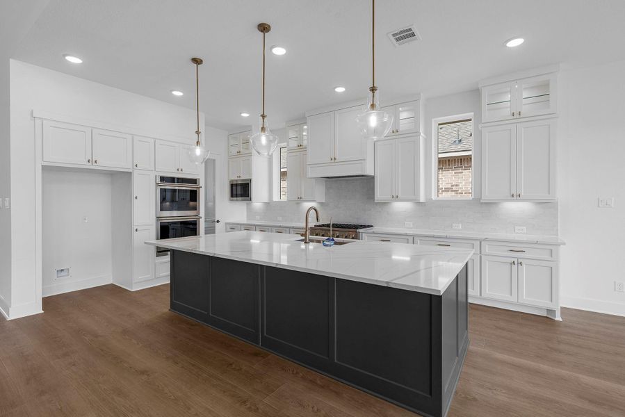 Furnished interior view inside a new home in Bridgeland, Cypress (Image 12).