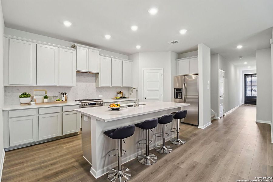 Furnished interior view inside a new home in Royal Crest, San Antonio (Image 17). Furnished interior view inside a new home in Royal Crest, San Antonio (Image 17).