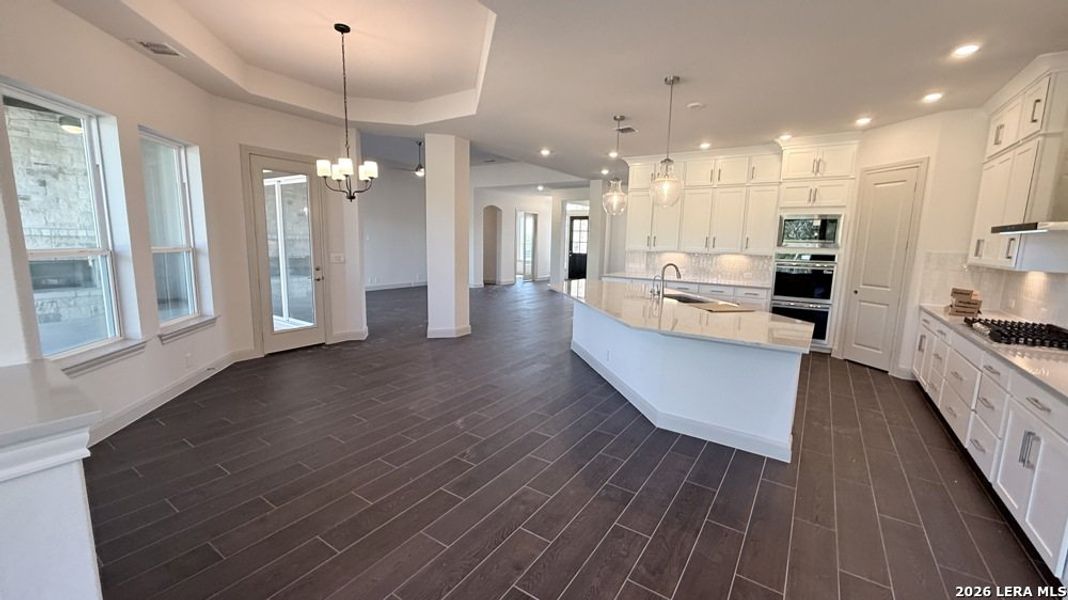 Furnished interior view inside a new home in Megans Landing – Half-Acre Homesites, Castroville (Image 2). Furnished interior view inside a new home in Megans Landing – Half-Acre Homesites, Castroville (Image 2).
