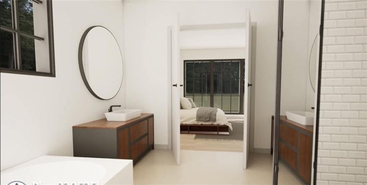 Furnished interior view inside a new home in , Gainesville (Image 10).