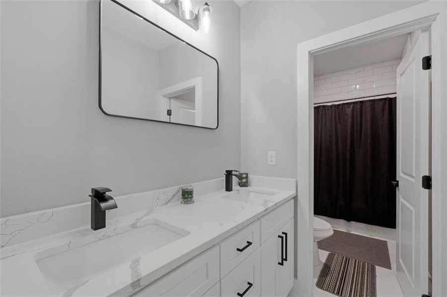 Furnished interior view inside a new home in , Canton (Image 36).
