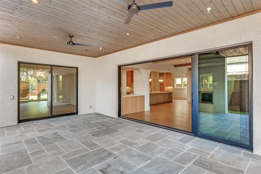 View of patio / terrace with ceiling fan View of patio / terrace with ceiling fan