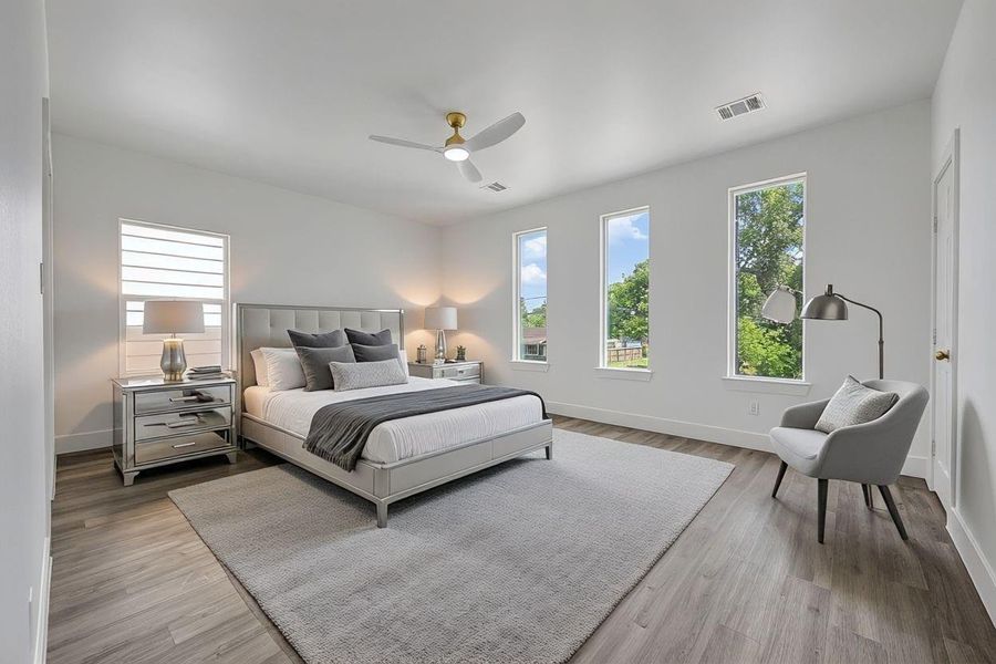 Furnished interior view inside a new home in , Houston (Image 10).