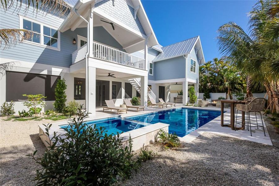 Exterior details and patio area of a home in , Anna Maria (Image 32).