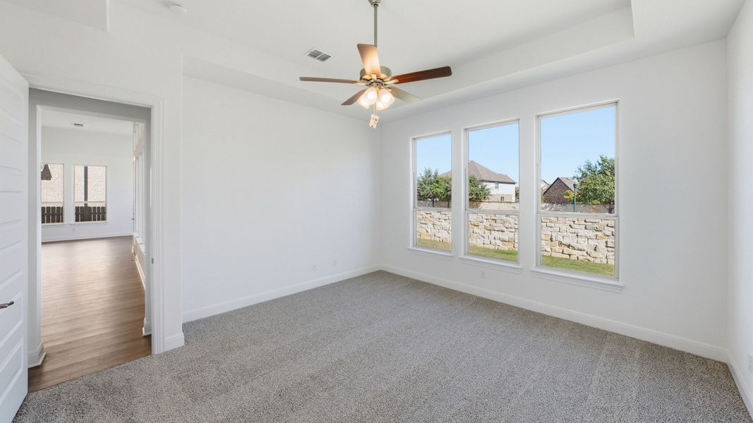 Furnished interior view inside a new home in Oaks at San Gabriel, Georgetown (Image 10).