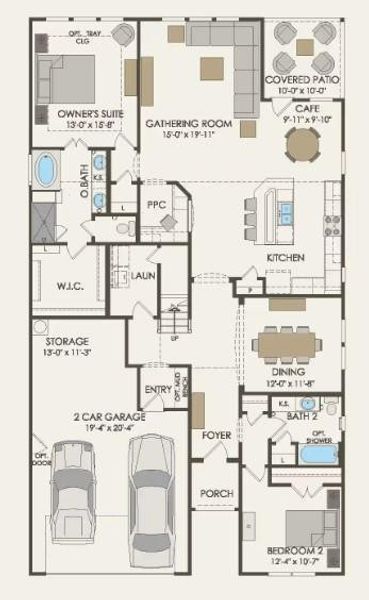 Pulte Homes, Mooreville floor plan