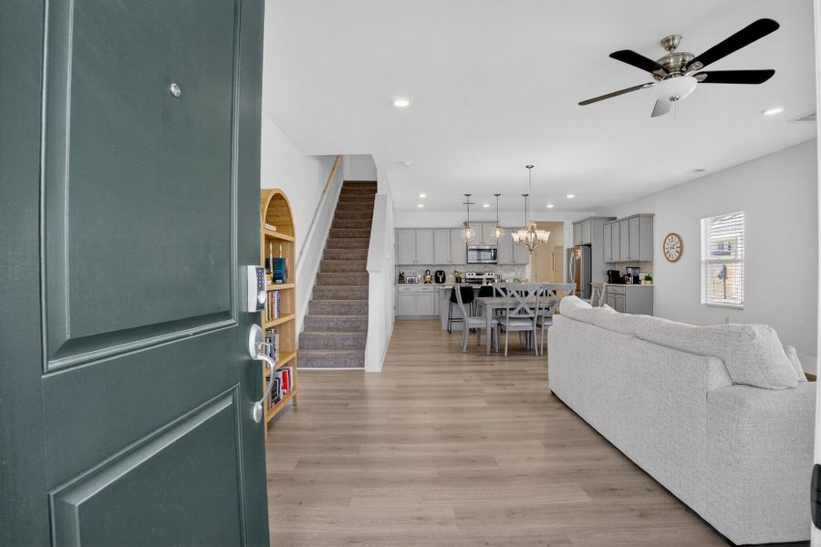 Furnished interior view inside a new home in , Summerville (Image 4). Furnished interior view inside a new home in , Summerville (Image 4).