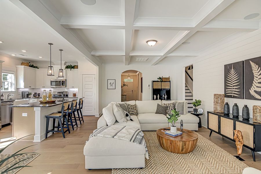 Representative furnished interior of a home built from the Jacob - Vanguard Collection by Mungo Homes in Fieldstone, Lexington (Image 4).
