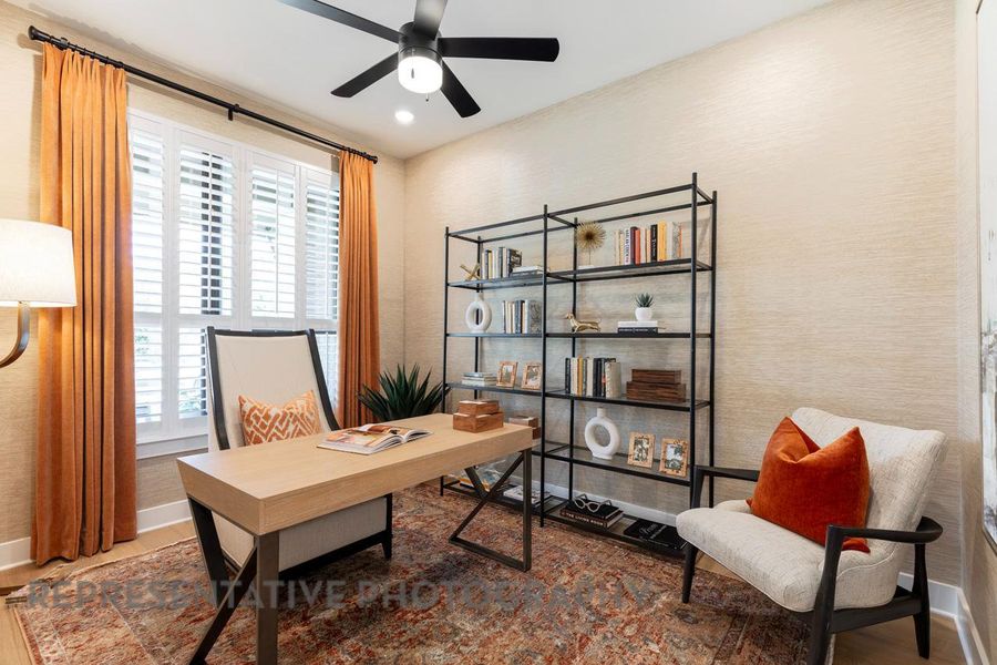 Furnished interior view inside a new home in 6 Creeks at Waterridge: 60ft. lots, Kyle (Image 4).