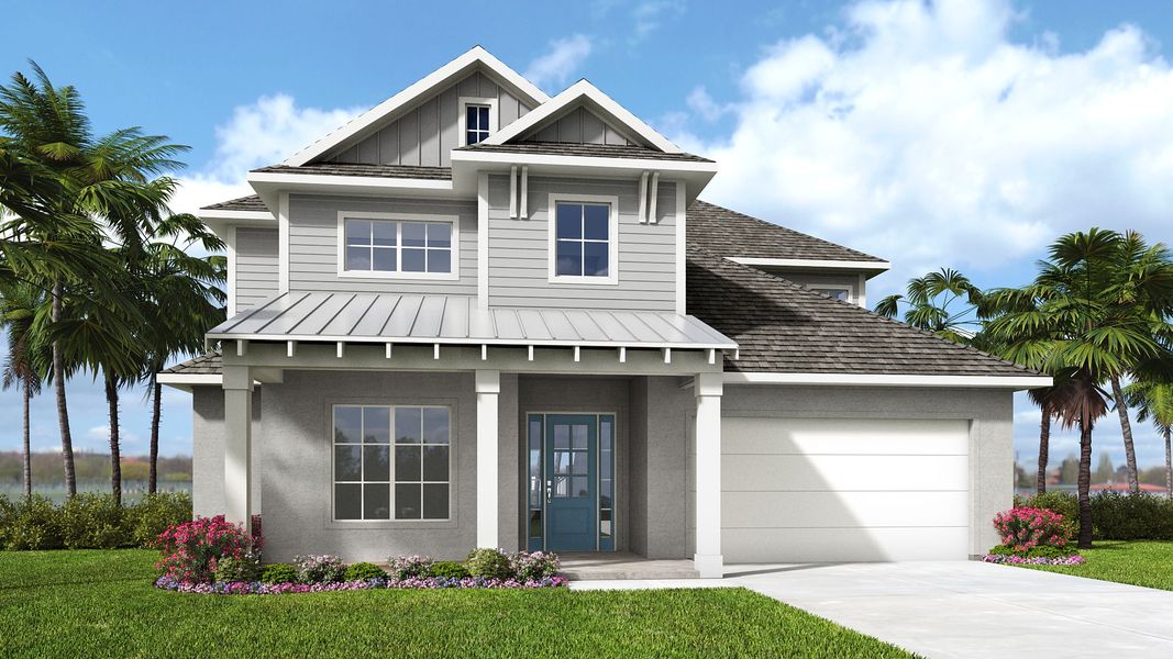 Representative exterior photo of a completed home built from the 3253F by Perry Homes in Reserve at Berry Bay, Wimauma, FL (Image 6).