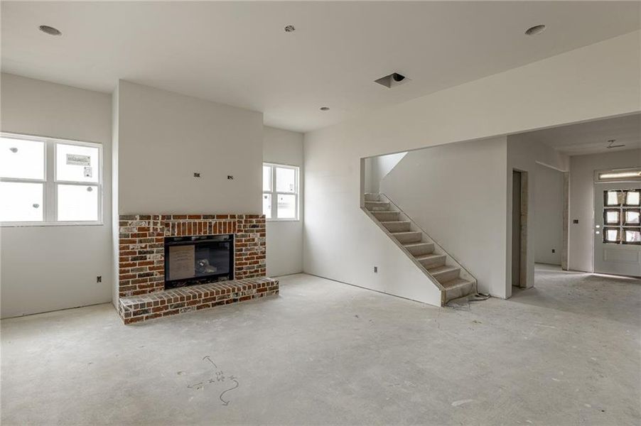 In-progress construction of a new home in , Buford, GA (Image 36).