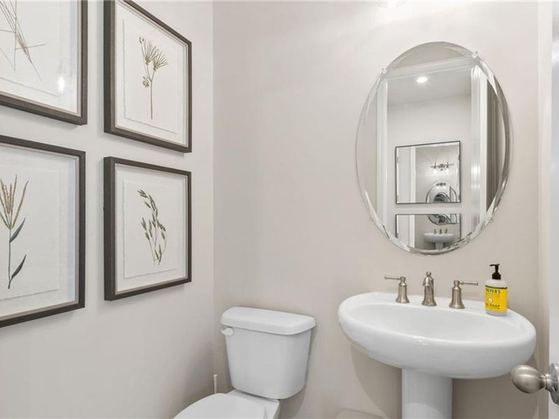 Furnished interior view inside a new home in Melody Lakeside Estates, Buford (Image 10).