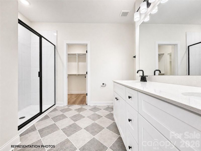 Furnished interior view inside a new home in , Charlotte (Image 7).