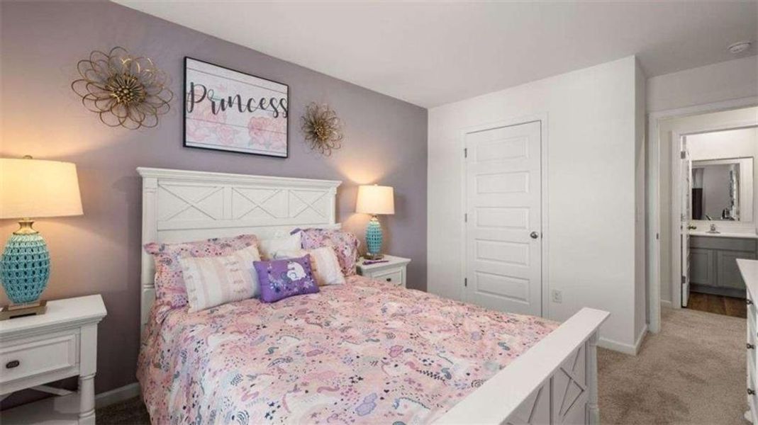 Furnished interior view inside a new home in Poplar Preserve, Newnan (Image 22).