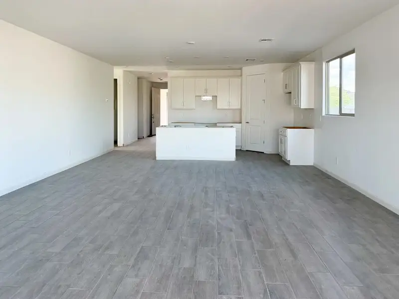 Great room and kitchen