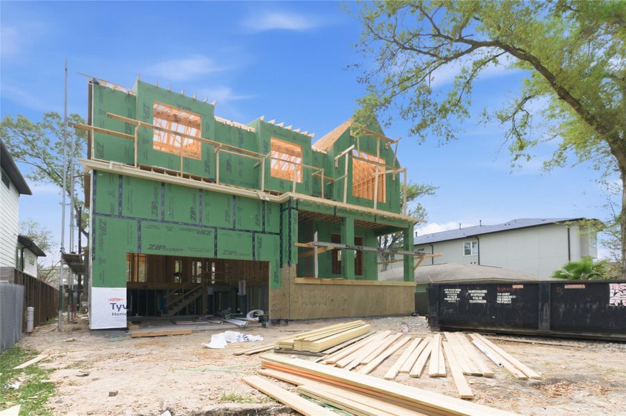 In-progress construction of a new home in , Houston, TX (Image 6).
