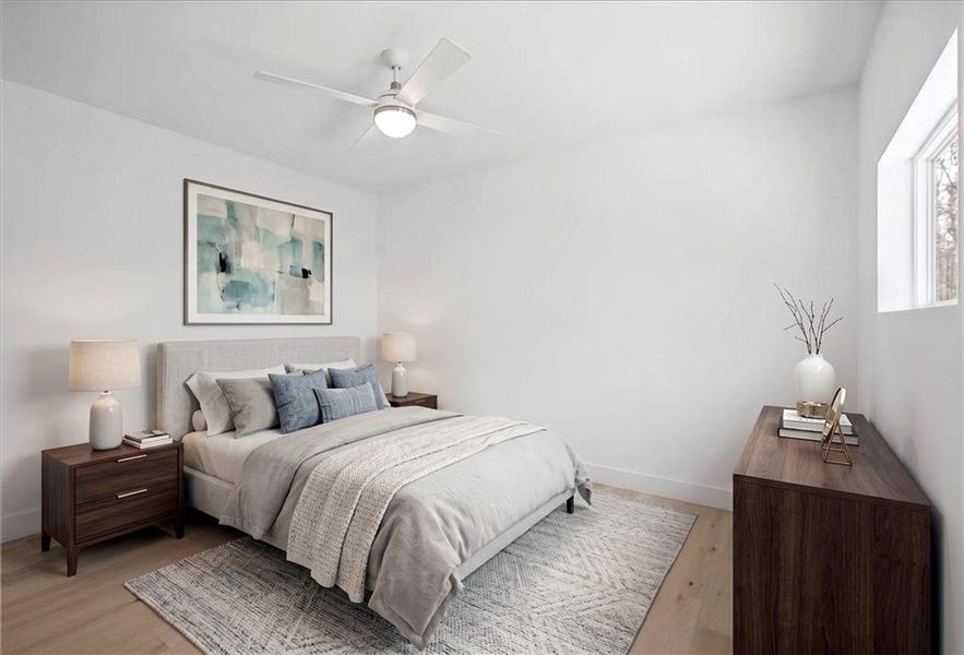 Furnished interior view inside a new home in , Atlanta (Image 29).