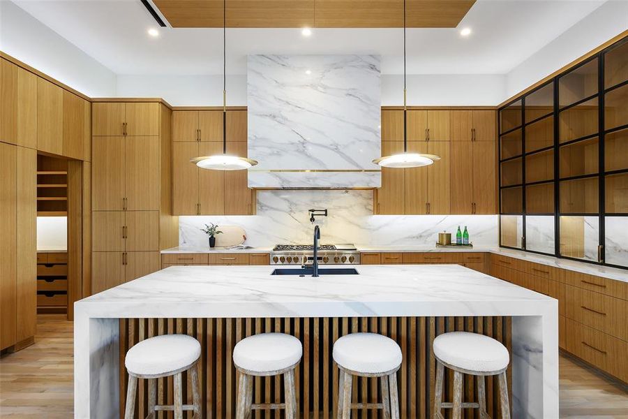 Furnished interior view inside a new home in , Dallas (Image 23).