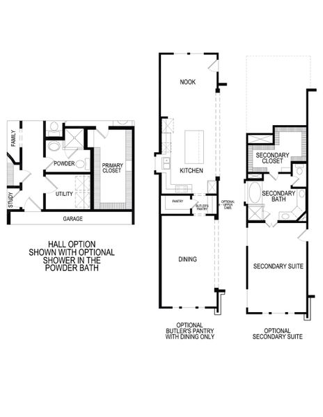 2D floor plan layout for the Stonehaven 2FS by First Texas Homes in Hidden Lakes Estates, DeSoto, TX (Image 4).