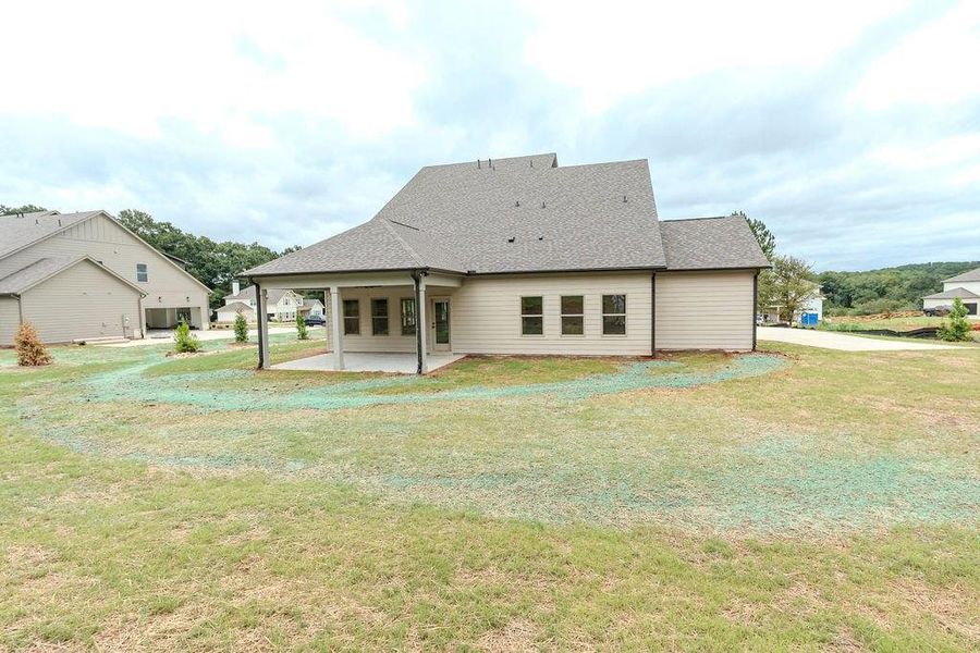 Exterior details and patio area of a home in , Hoschton (Image 29).