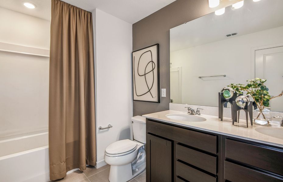 Furnished interior view inside a new home in Vida's Way, Wesley Chapel (Image 15). Furnished interior view inside a new home in Vida's Way, Wesley Chapel (Image 15).