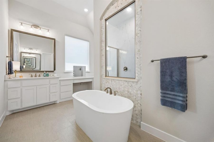 Furnished interior view inside a new home in Sandbrock Ranch, Aubrey (Image 19).
