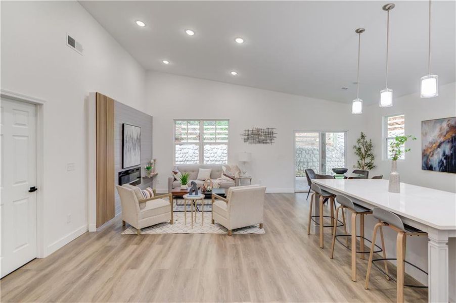 Furnished interior view inside a new home in , Gainesville (Image 8).