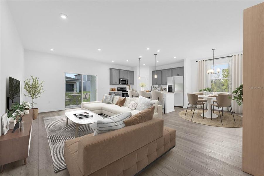 Furnished interior view inside a new home in Scenic Terrace, Lake Hamilton (Image 5).